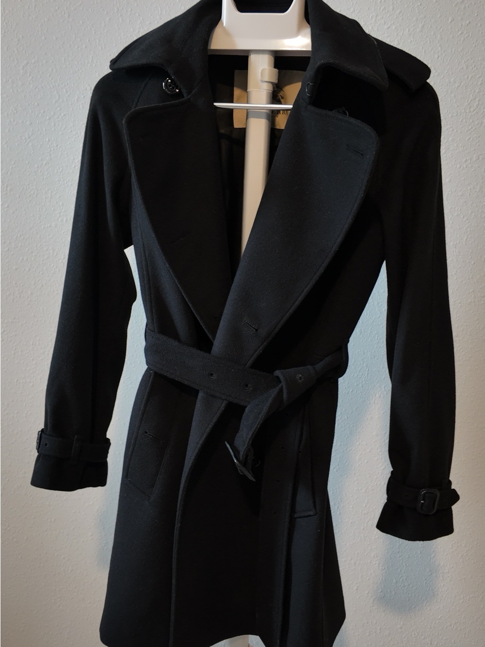 Burberry Black Double-Breasted Trench Coat - Picture 3 of 6